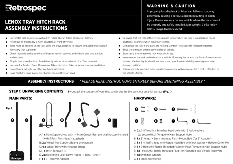 Retrospec LENOX User manual