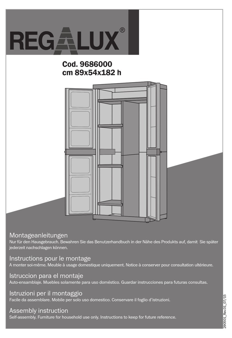 REGALUX 9686000 Assembly instruction