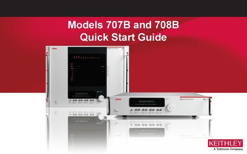 Tektronix KEITHLEY 707B User manual