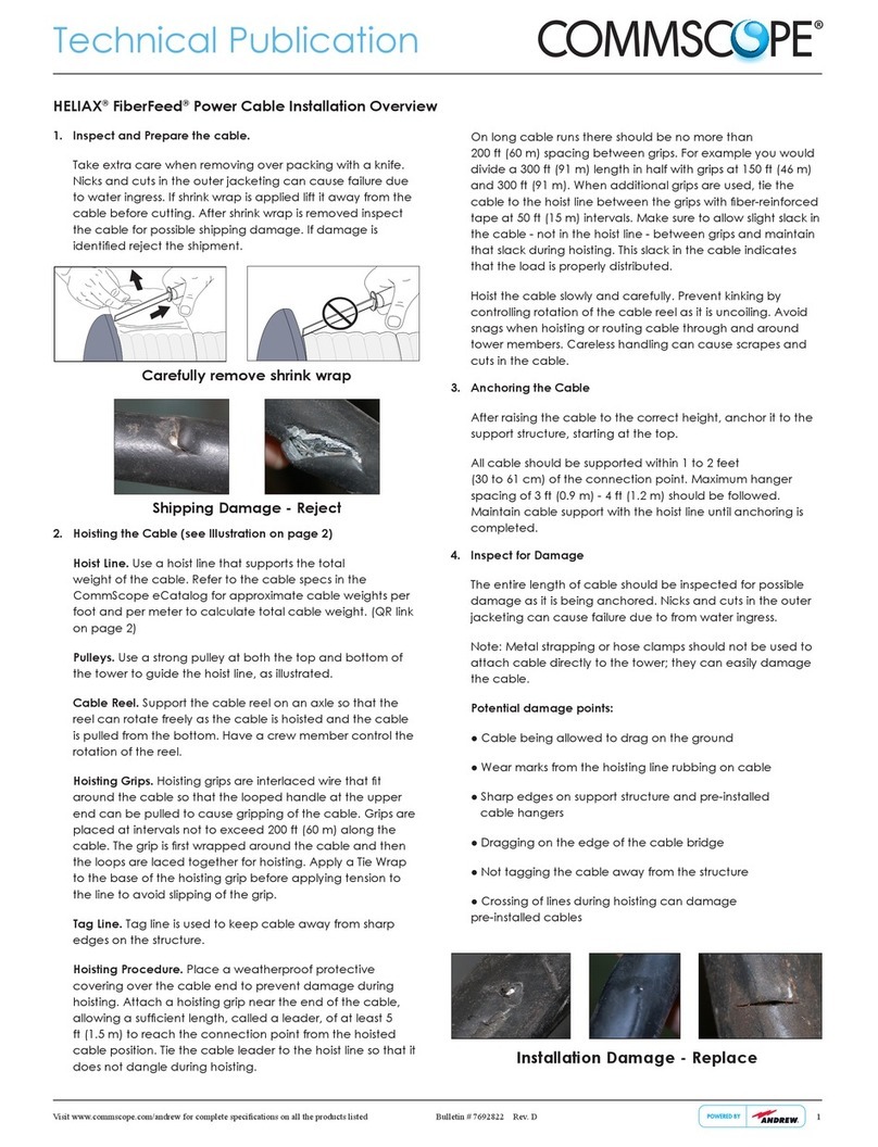 CommScope HELIAX FiberFeed User manual CommScope HELIAX FiberFeed User manual