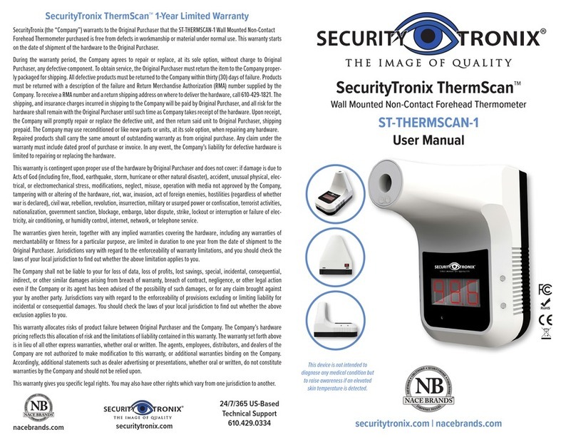 Nice SecurityTronix ThermScan ST-THERMSCAN-1 user manual