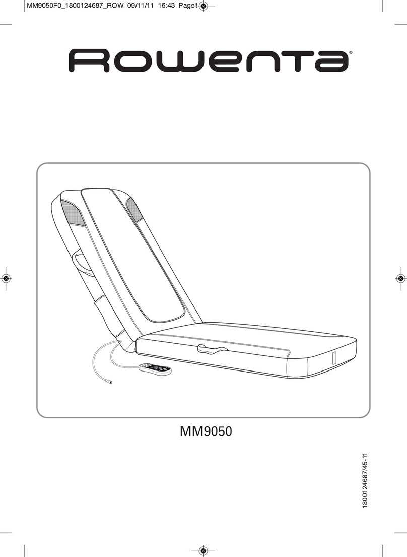 Rowenta Home Relax MM9050F0 User manual