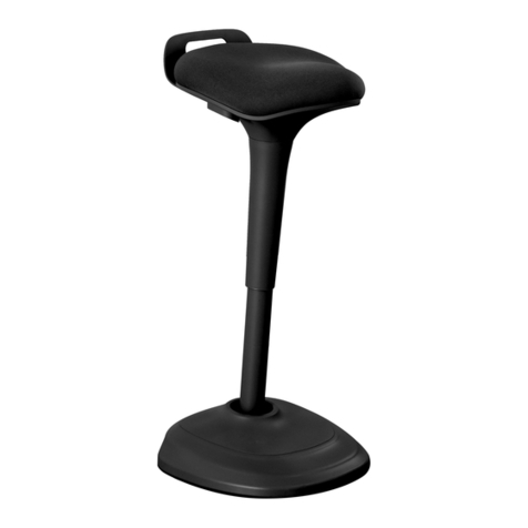 Living Essentials Forte Wobble Stool OCSFBK0114 Use and care guide