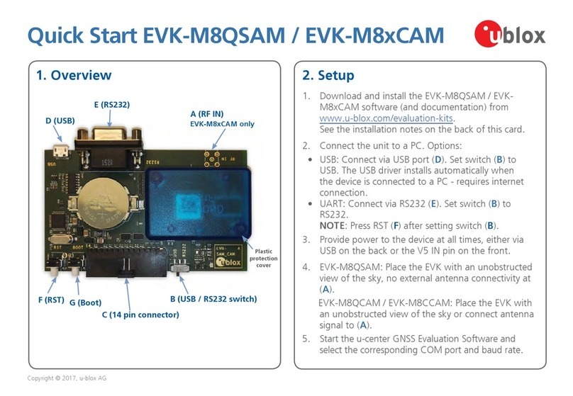 Ublox EVK-M8QSAM User manual Ublox EVK-M8QSAM User manual