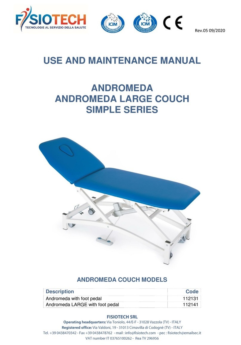 FISIOTECH ANDROMEDA Use and maintenance manual