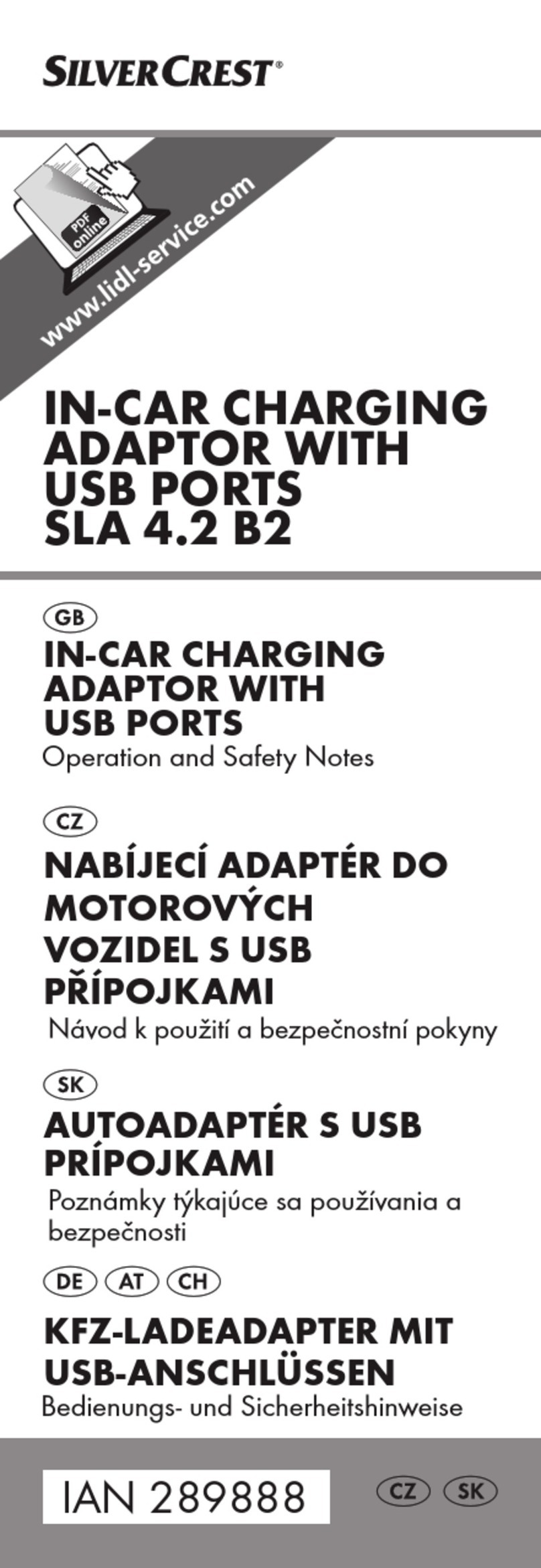 Silvercrest SLA 4.2 B2 User manual