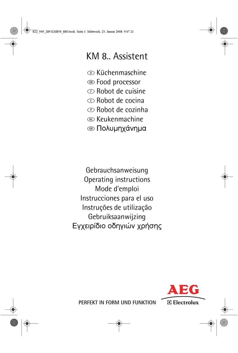 Electrolux AEG KM 8 Assistent Series User manual