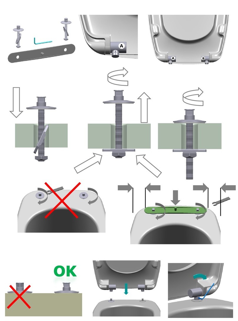 Geberit Renova Nr. 1 Wand WC Set Mounting instruction