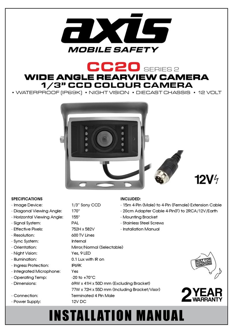 Audioxtra axis CC20 Series installation manual