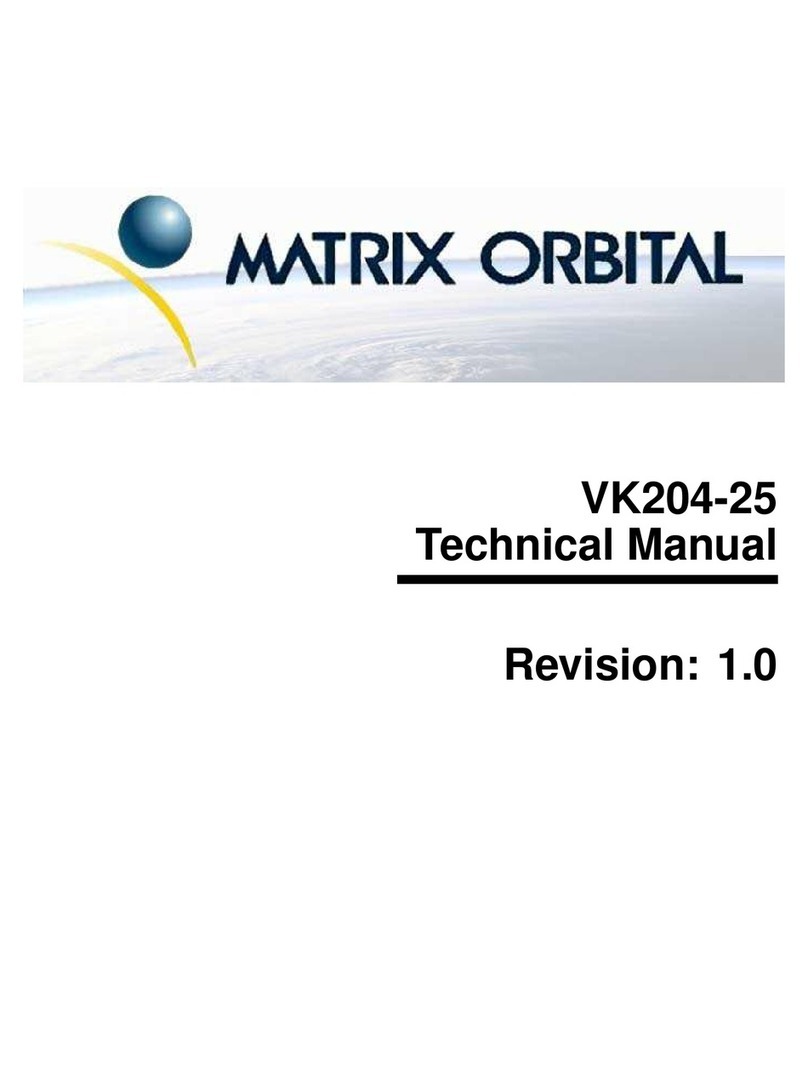 Matrix Orbital VK204-25 User manual