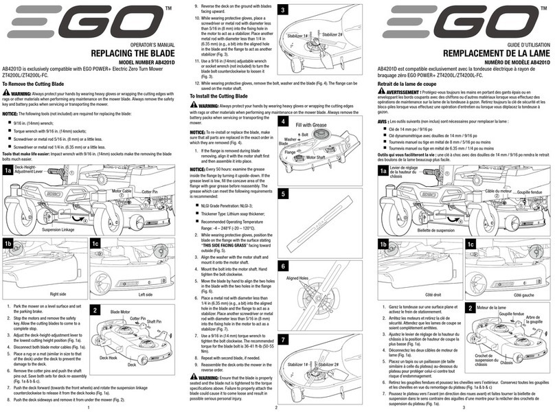 EGO AB4201D User manual