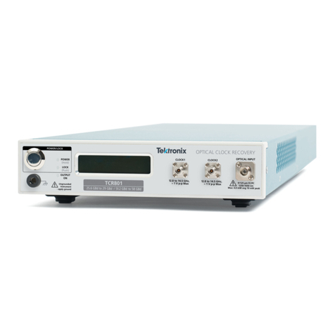 Tektronix TCR801 Manual
