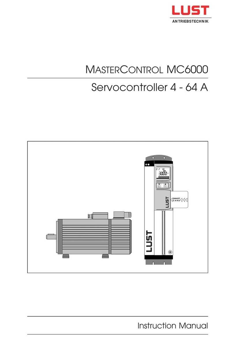 Lust MASTERCONTROL MC6000 Series instruction manual