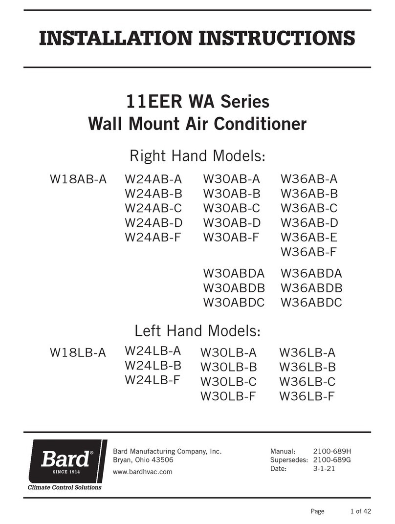 Bard 11EER WA Series User manual