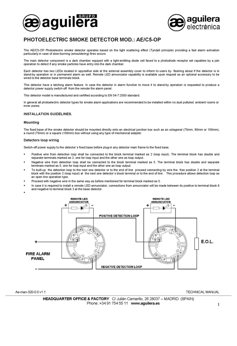 aguilera electronica AE/C5-OP User manual