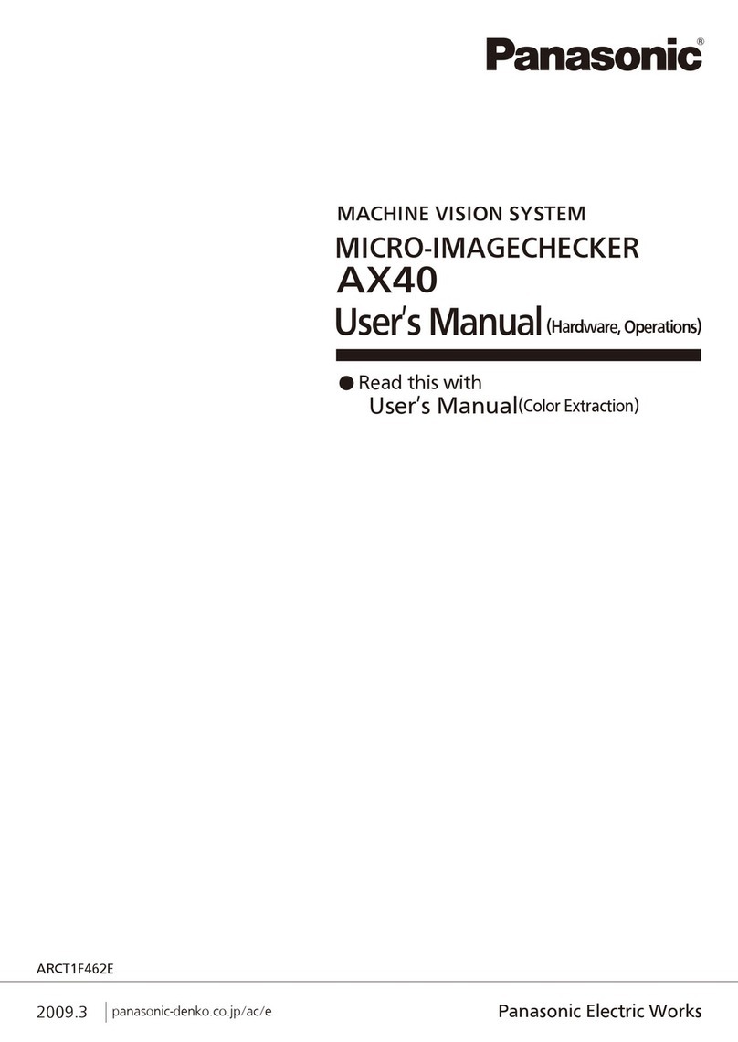 Panasonic Micro-Imagechecker AX40 User manual