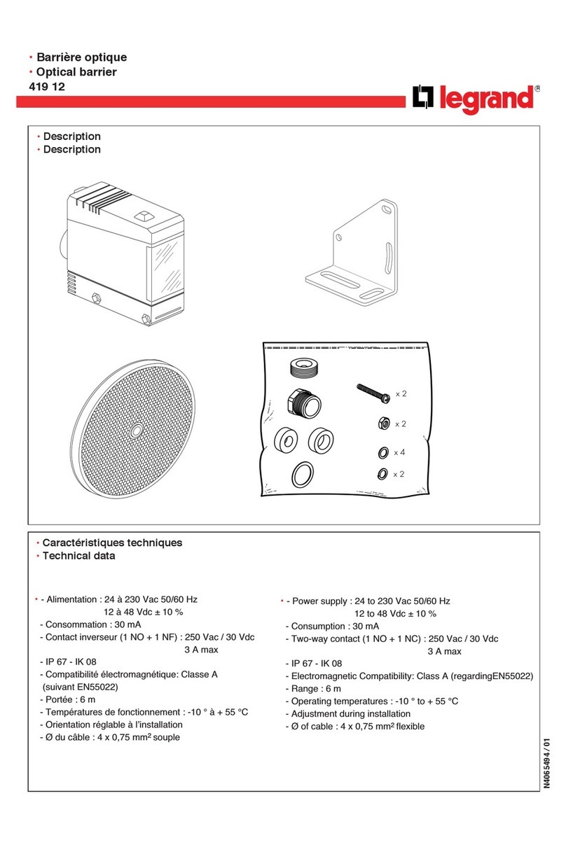 LEGRAND 419 12 User manual