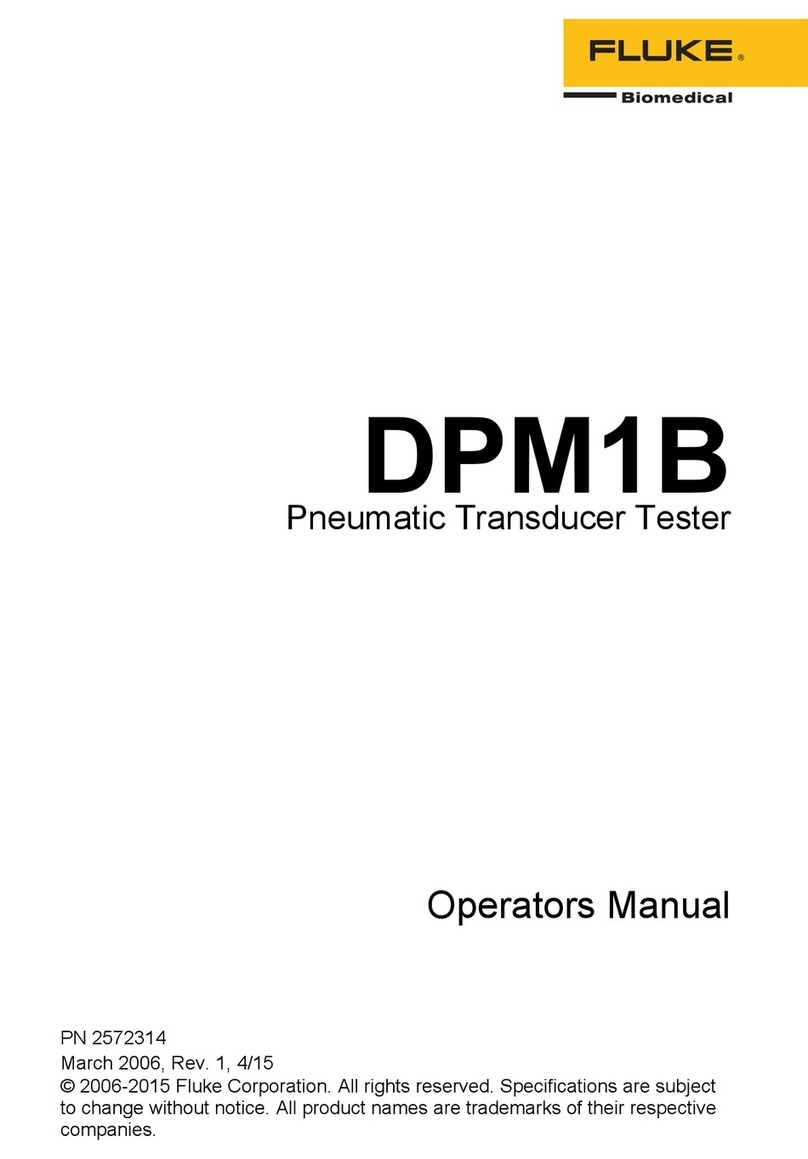 Fluke Biomedical DPM1B Operator's manual