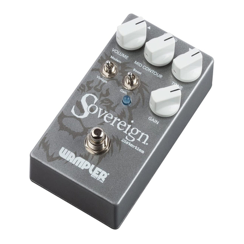 Wampler Sovereign Distortion User manual