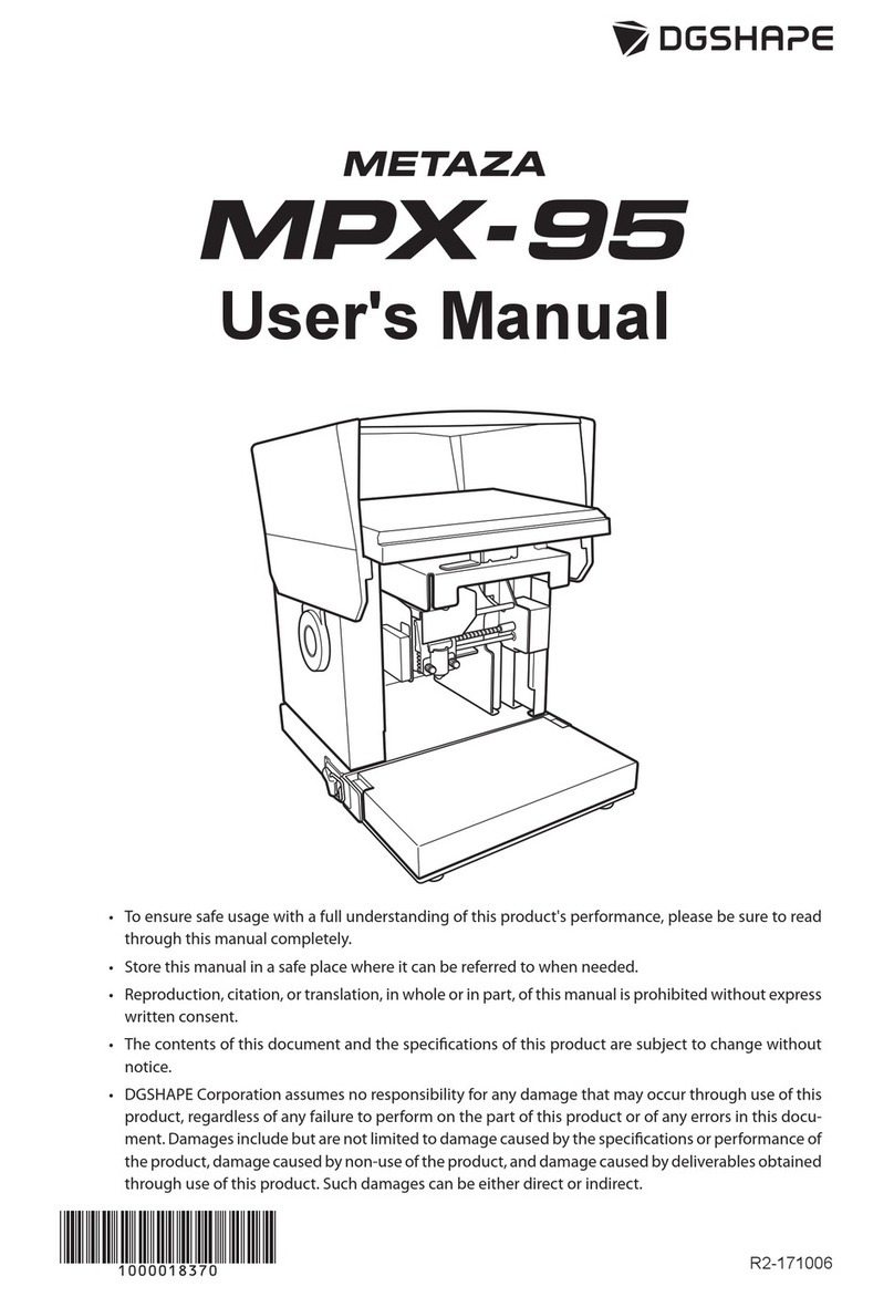 DGSHAPE METAZA MPX-95 User manual