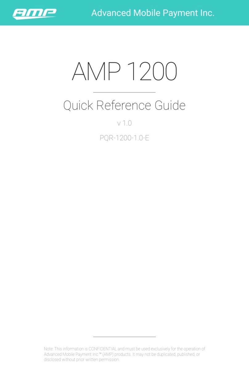 AMP AMP 1200 Quick reference guide