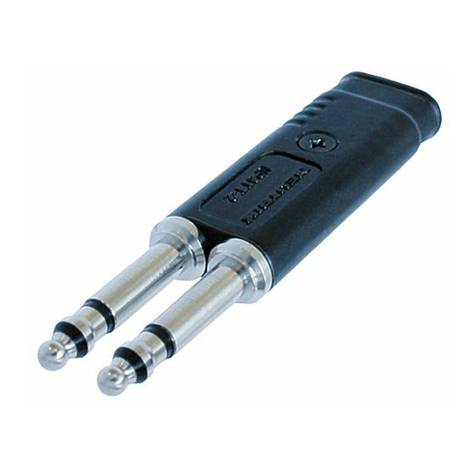 NEUTRIK Dual Plug NP3TT-2 User manual