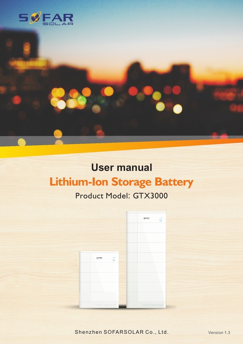 Sofar solar AMASSTORE GTX3000 Series User manual
