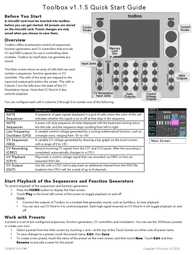 1010music Toolbox v1.1.5 User manual