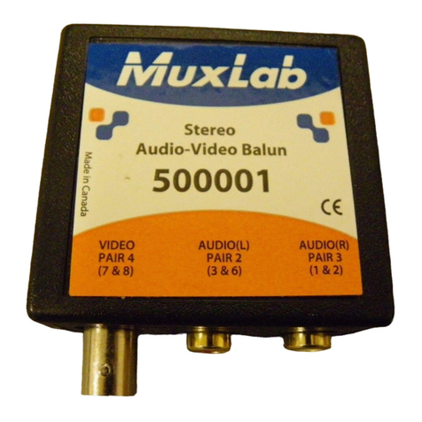 MuxLab 500001 Quick installation guide