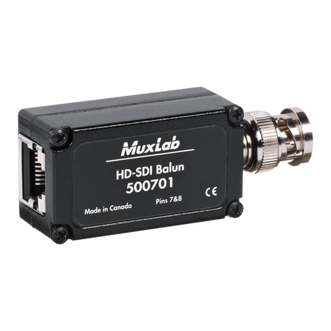 MuxLab 500701 Quick installation guide