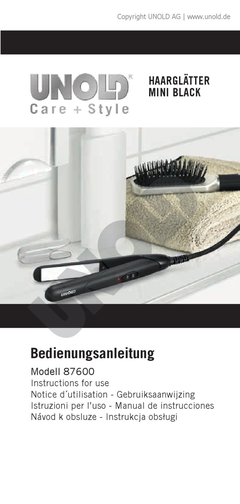 Unold 87600 Instructions for use