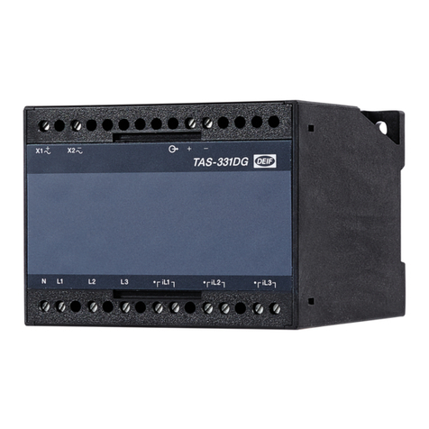 Deif TAS-331DG Installation and start-up instructions