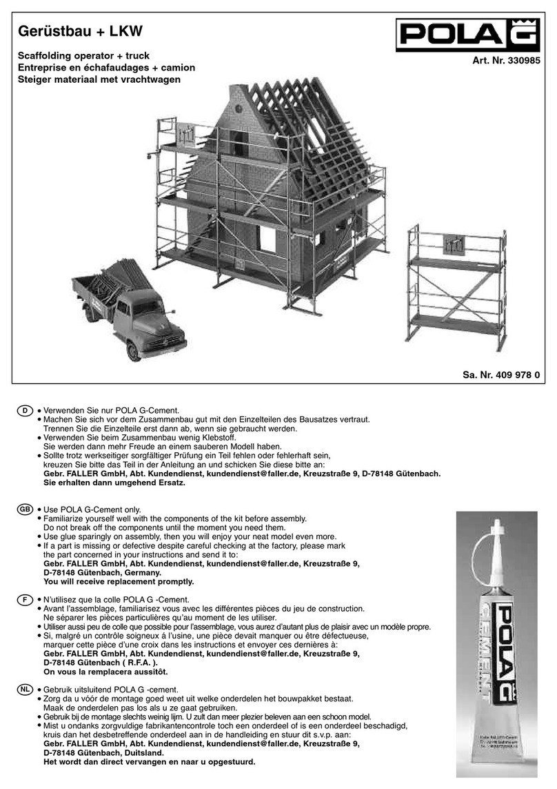 POLA G Scaffolding operator + truck manual POLA G Scaffolding operator + truck manual
