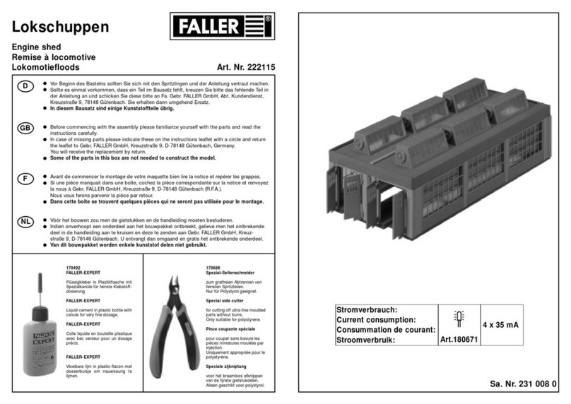 Faller Engine shed User manual