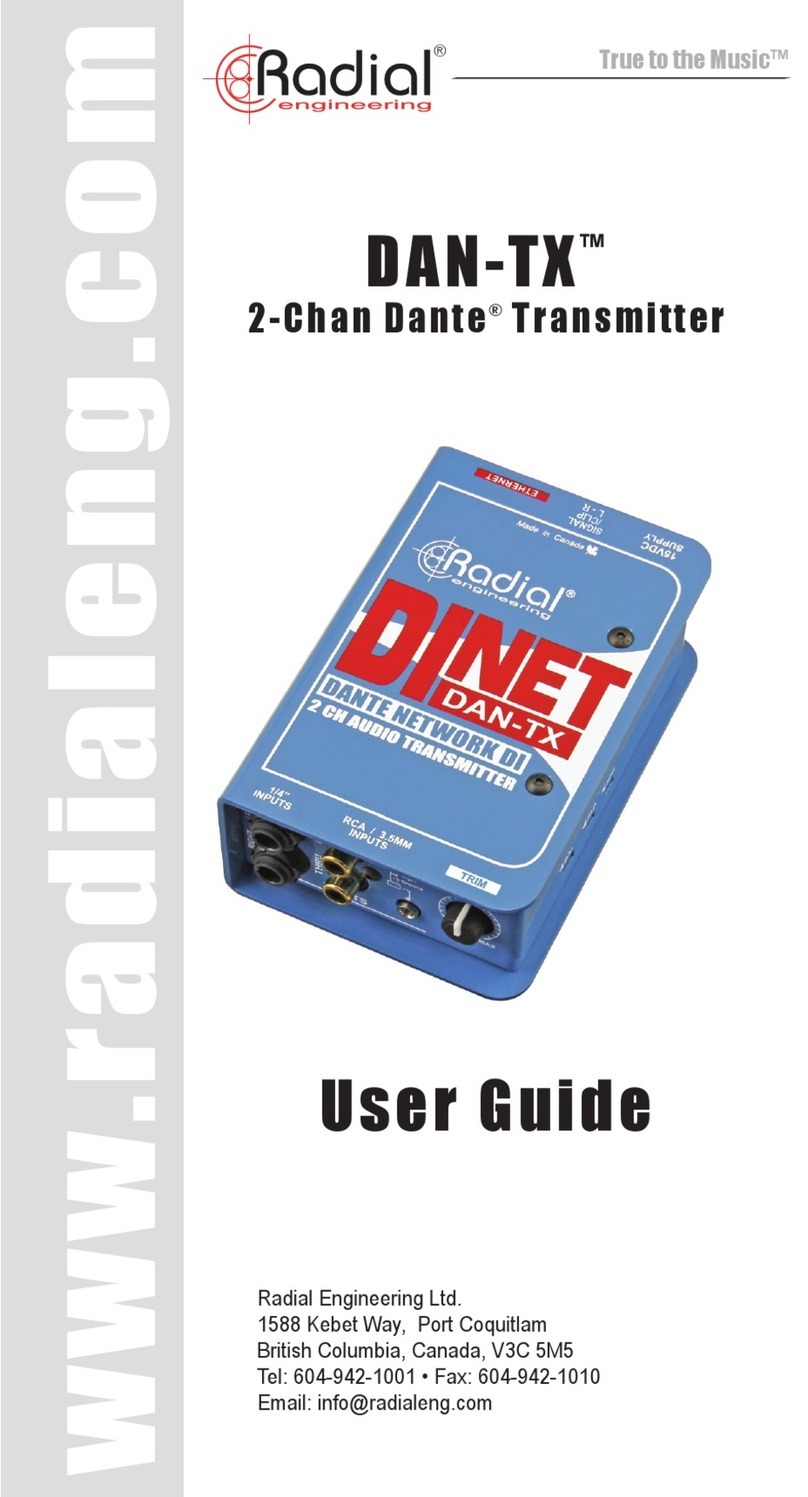Radial Engineering DAN-TX User manual