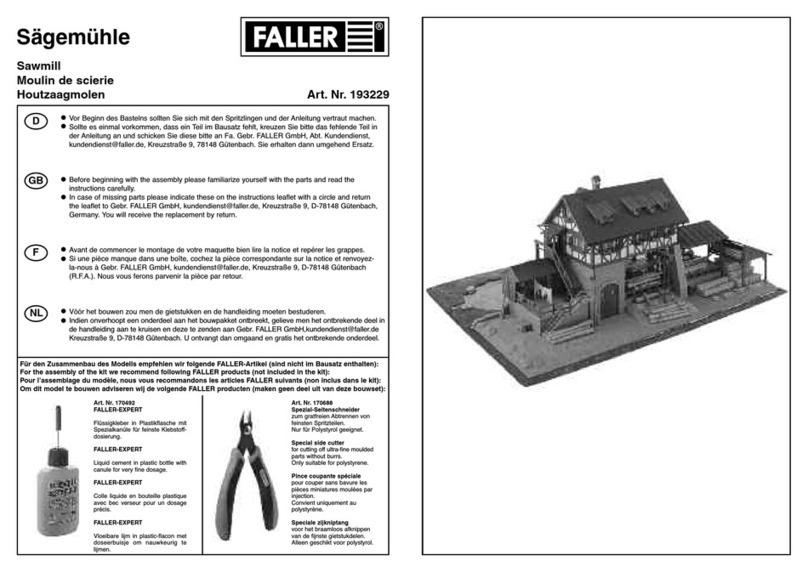 Faller SAWMILL User manual