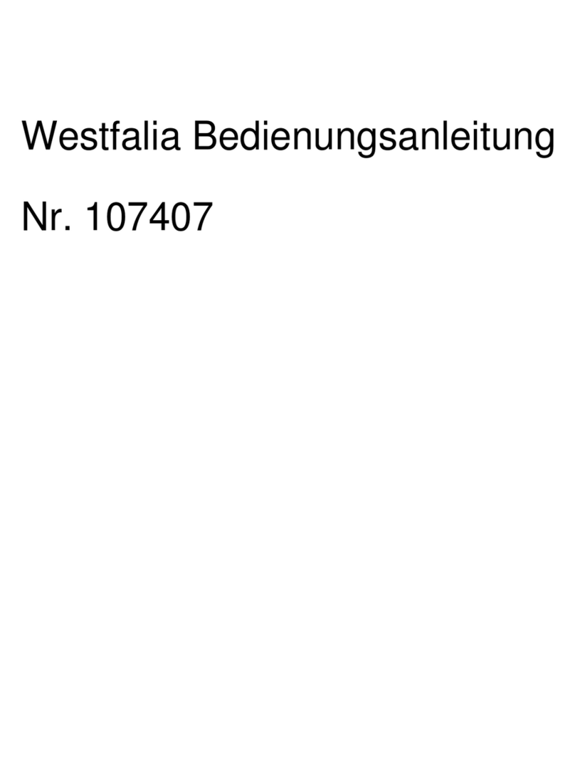 Westfalia CX-HM 1303 instruction manual