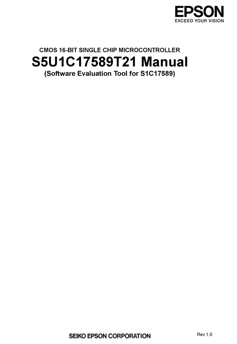 Epson S5U1C17589T21 manual