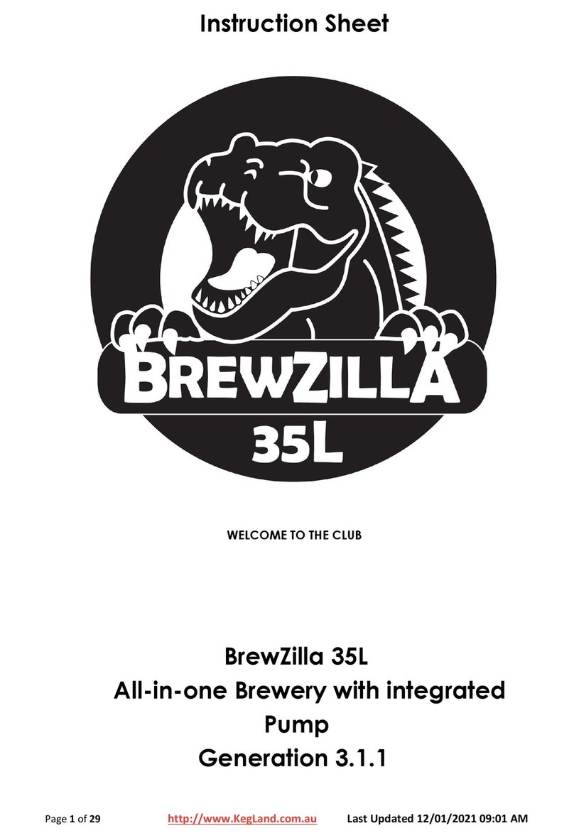 KegLand BrewZilla 35L instruction sheet
