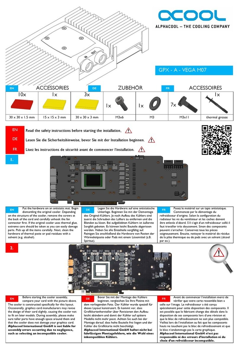 Alphacool NexXxos GPX-A-VEGA M07 manual