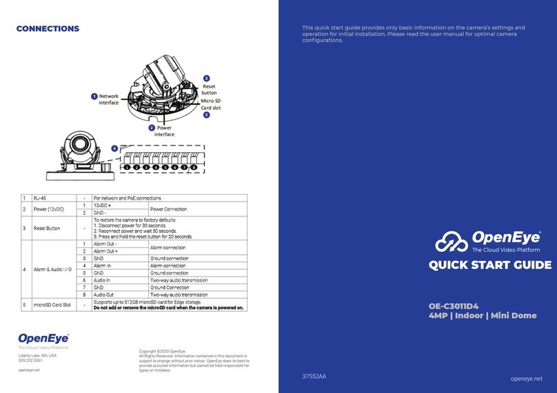 OpenEye OE-C3011D4 User manual