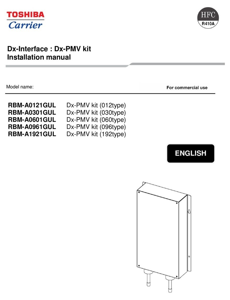 Toshiba Carrier RBM-A0121GUL User manual