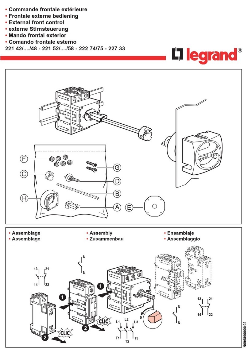 LEGRAND 221 Series User manual