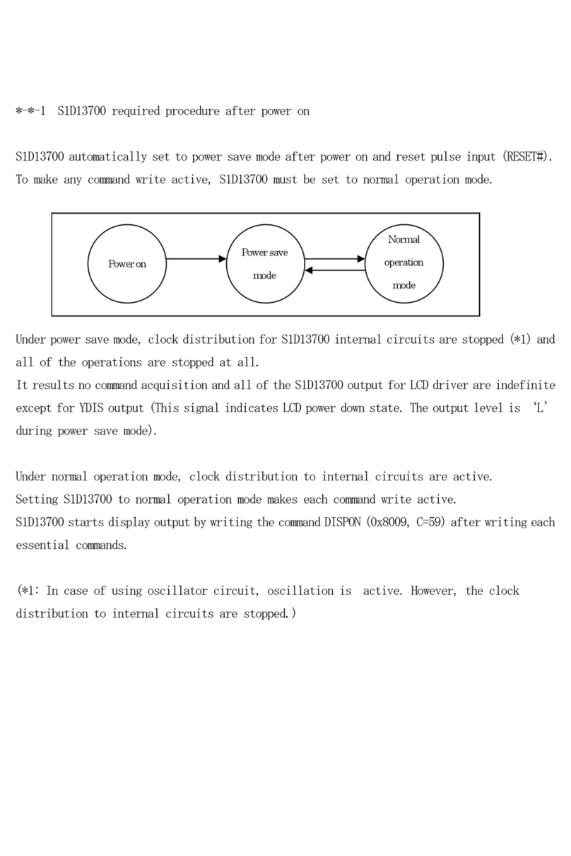 Epson S1D13700 User manual