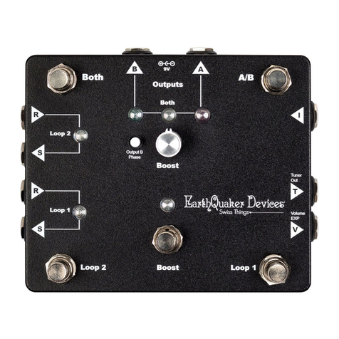 EarthQuaker Devices Swiss Things Operation manual