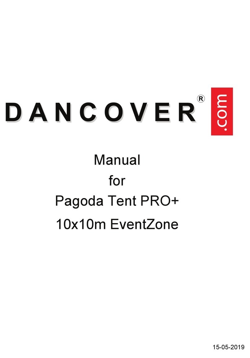 Dancover Pagoda Tent PRO+ 10x10m EventZone manual