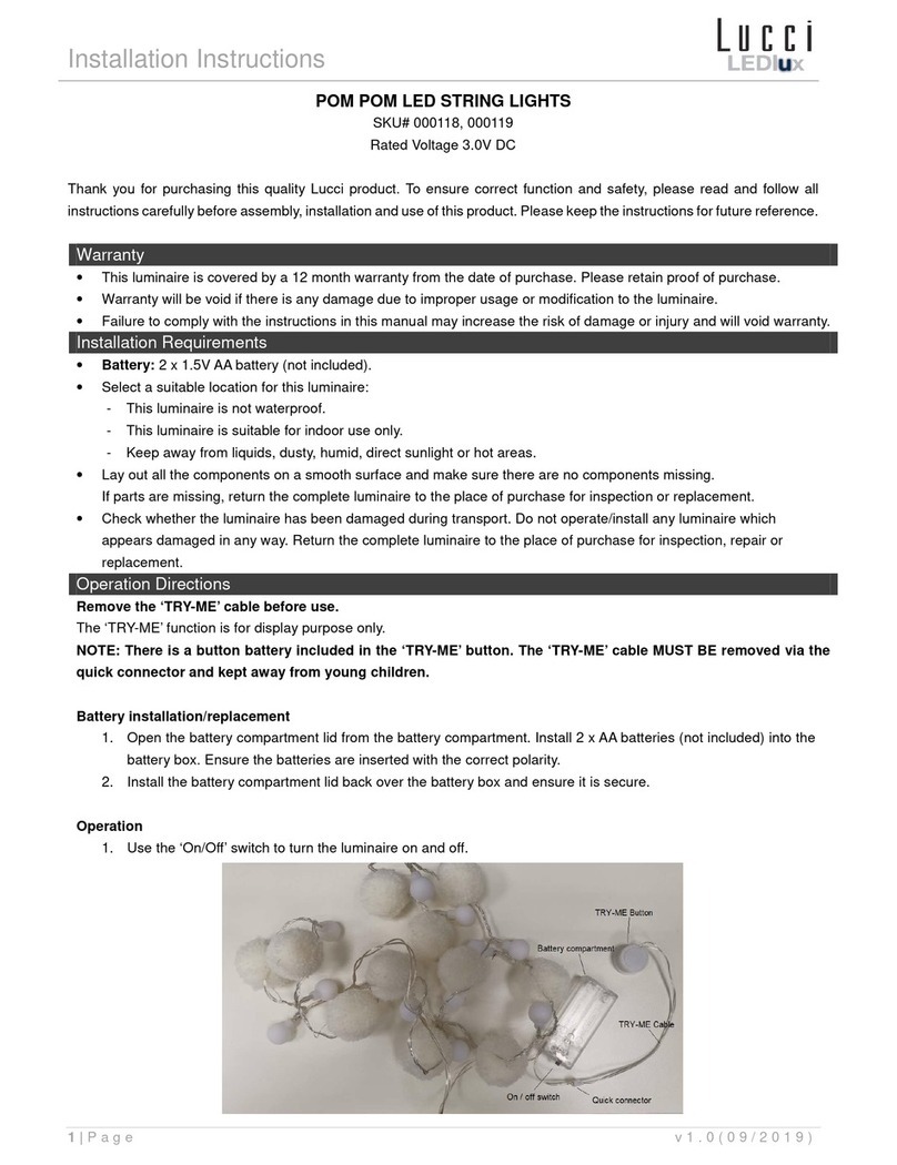 Lucci LEDlux 000118 installation instructions