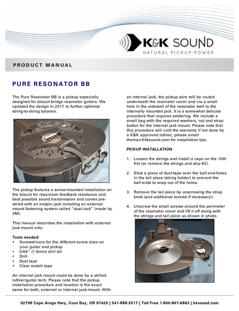 K&K Sound Pure Resonator BB product manual