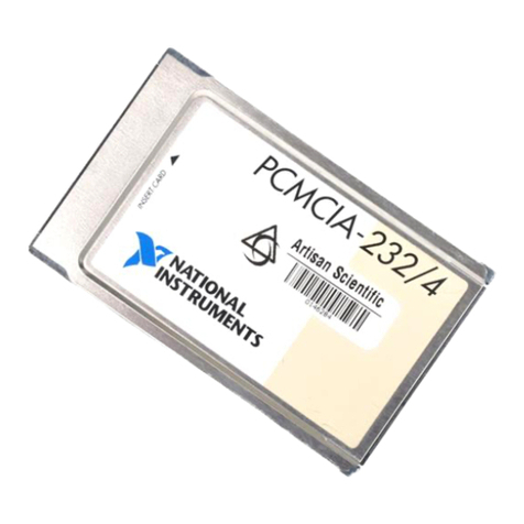 National Instruments PCMCIA-232 User manual