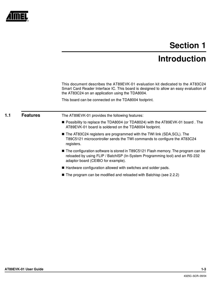 Atmel AT89EVK-01 User manual
